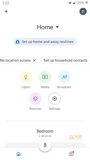 open google home app