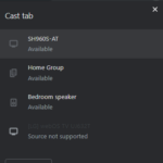 chromecast devices list on chrome