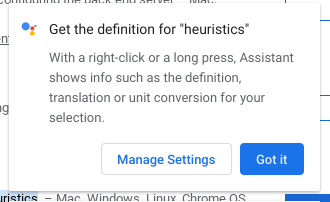 assistant tooltip