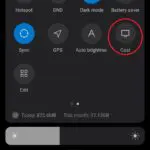 Cast button on Android
