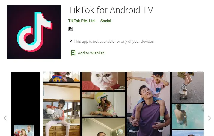 tiktok for android tv marks debut on the play store