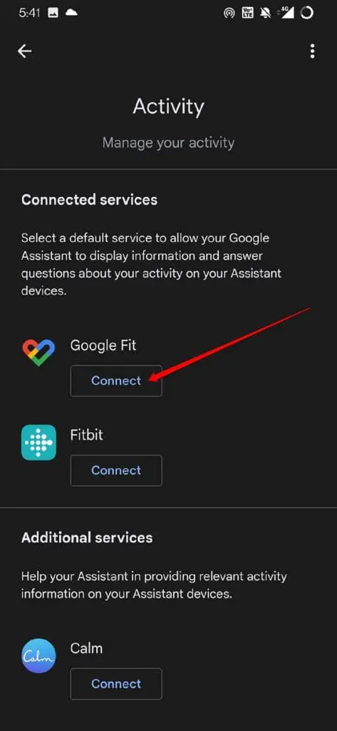 connect google fit with google assistant