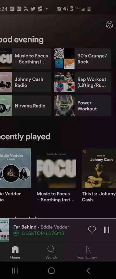 select music on spotify