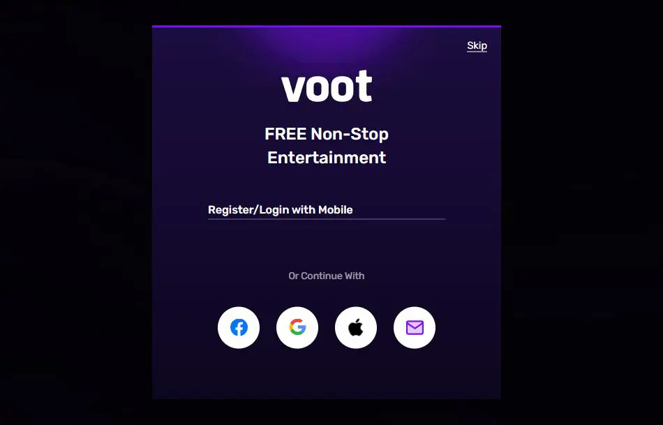 how to activate voot?