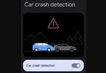 turn on car crash detection in Pixel phone