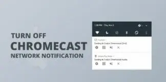 How to turn off chromecast network notification