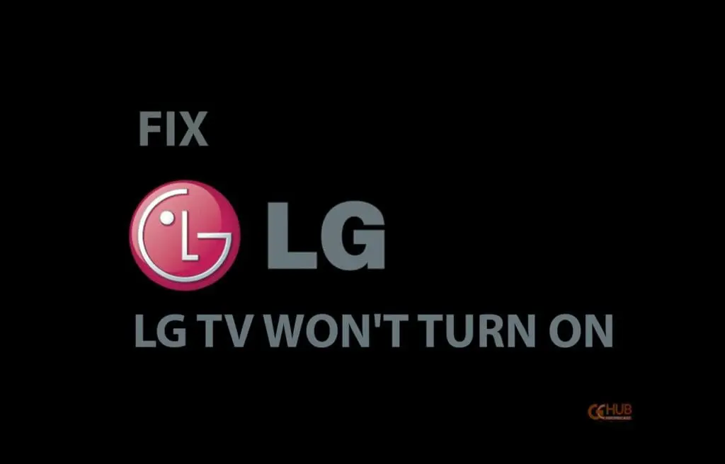 lg tv won't turn on fix