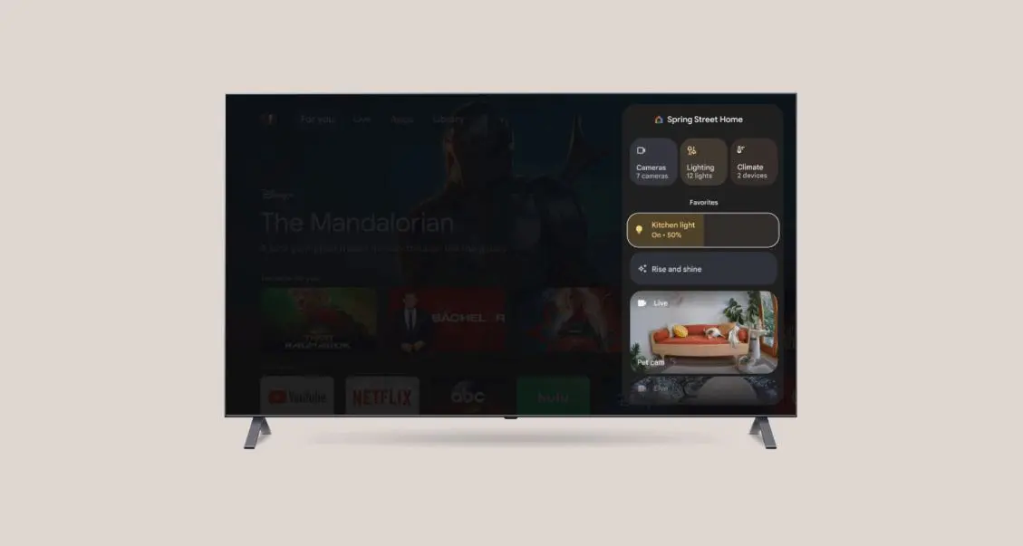 google tv streamer's home panel now accessible on older devices