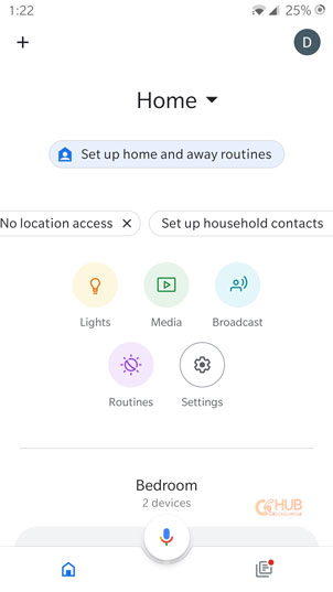 Open Google Home App