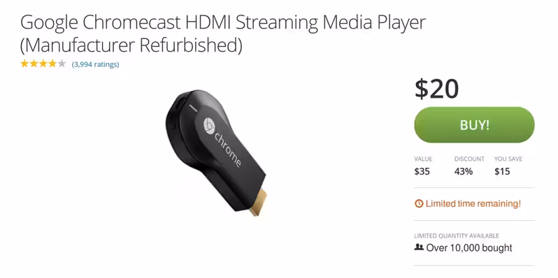 chroemcast refurbished