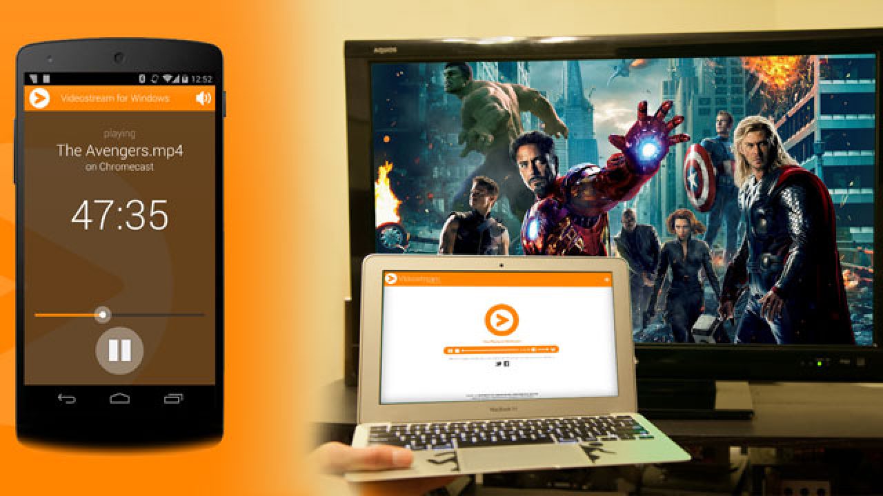 Videostream for Android Now Cast Movies Android Phones your TV - GChromecast Hub