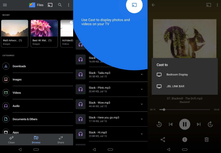files by google beta gets chromecast support