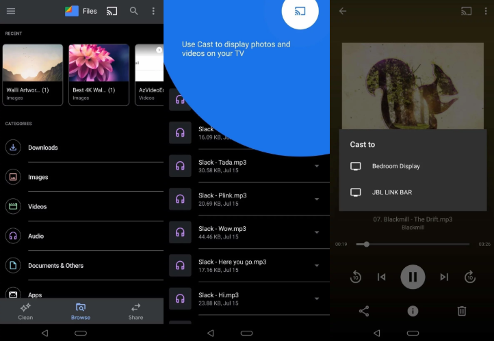 android media player with chromecast support