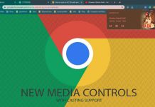 Google Chrome Media controls with Chromecast support
