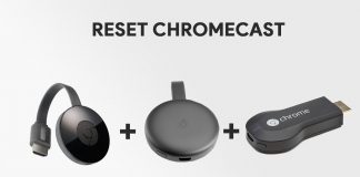 reset chromecast