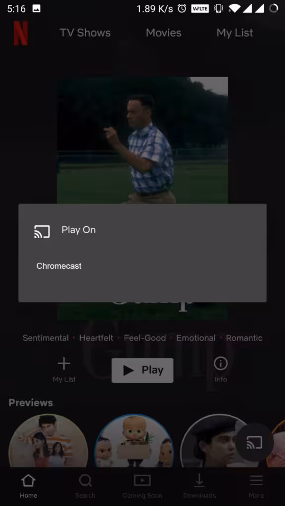 chromecast on netflix