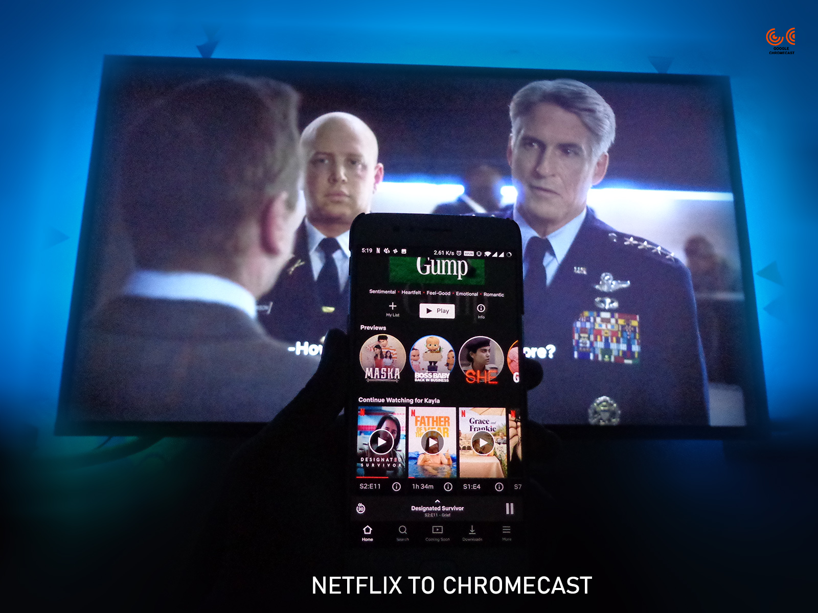 How to cast Netflix on - GChromecast Hub