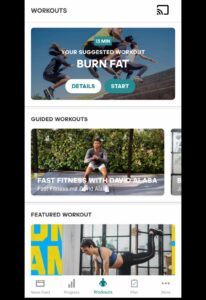 best fitness / workout apps with google chromecast support