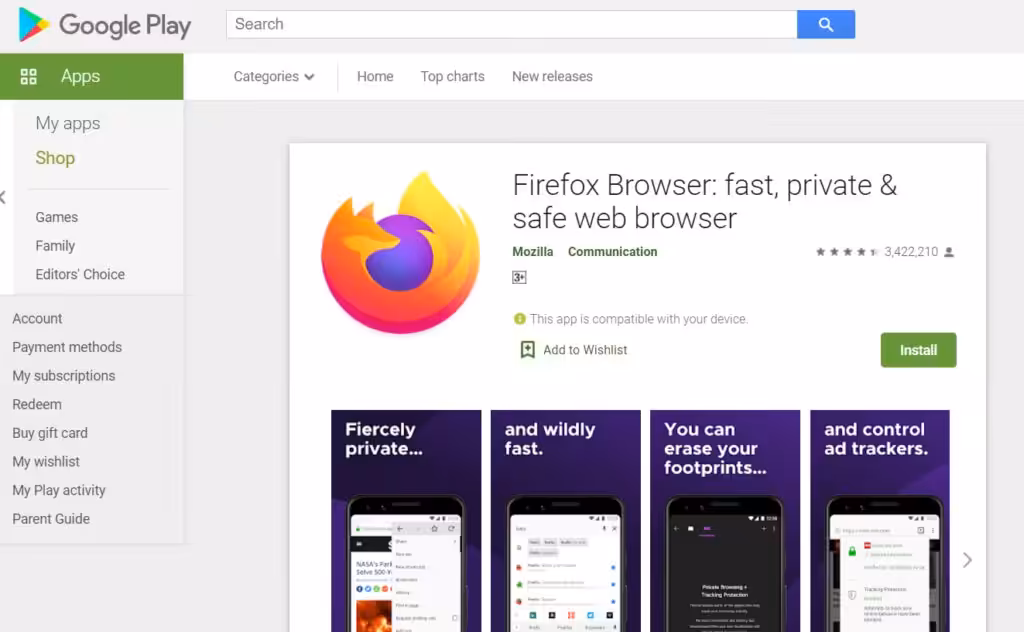 How to install Mozilla Firefox on a Chromebook