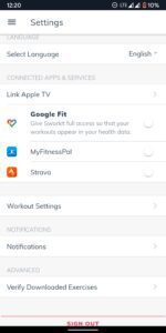 best fitness / workout apps with google chromecast support