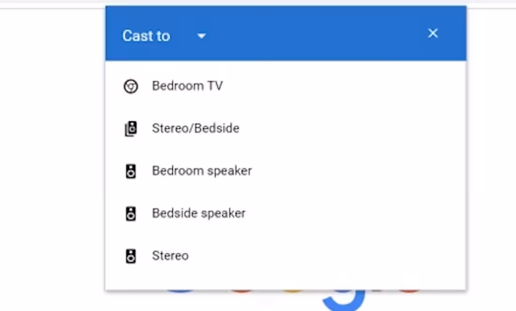 Chrome browser cast