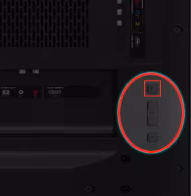 Vizio TV power button