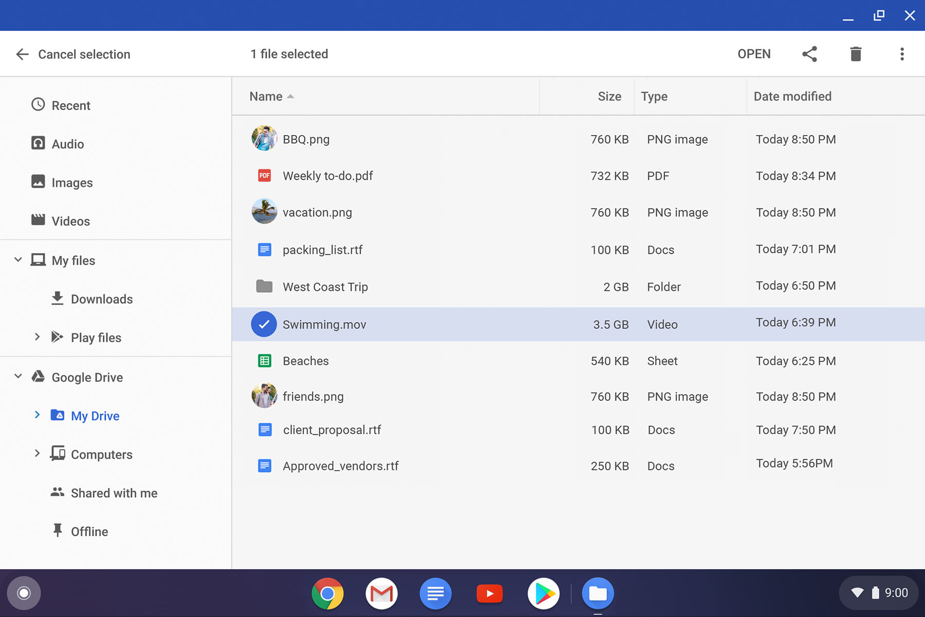 How to delete files on Chromebook GChromecast Hub