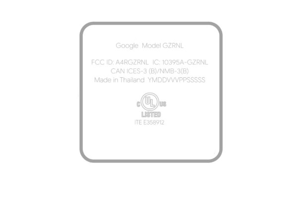 google wireless devices bearing model number a4rgzrnl and a4rg9n9n appears on fcc, could be sabrina and its remote