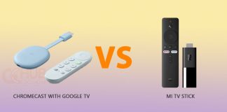 Chromecast with Google TV Vs Mi Tv Stick