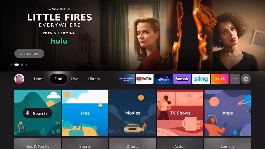 Fire TV stick UI