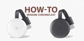 rename chromecast