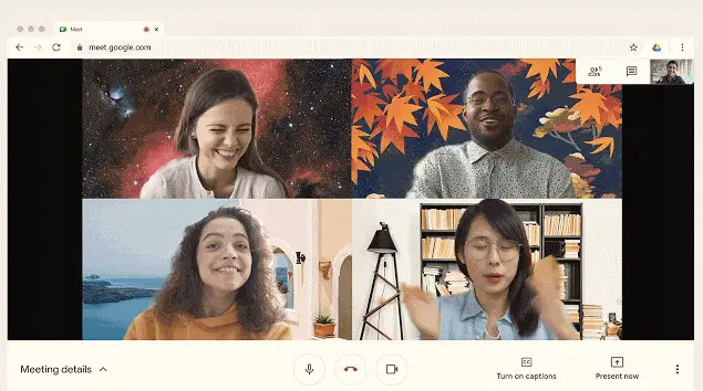 How to change video call background on Google Meet - GChromecast Hub