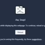 Aw, Snap Error