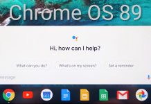 Chrome OS 89