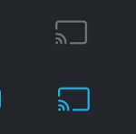 Air Play and Chromecast Icons