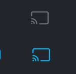 Air Play and Chromecast Icons