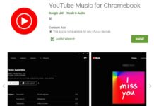 youtube music on chromebook