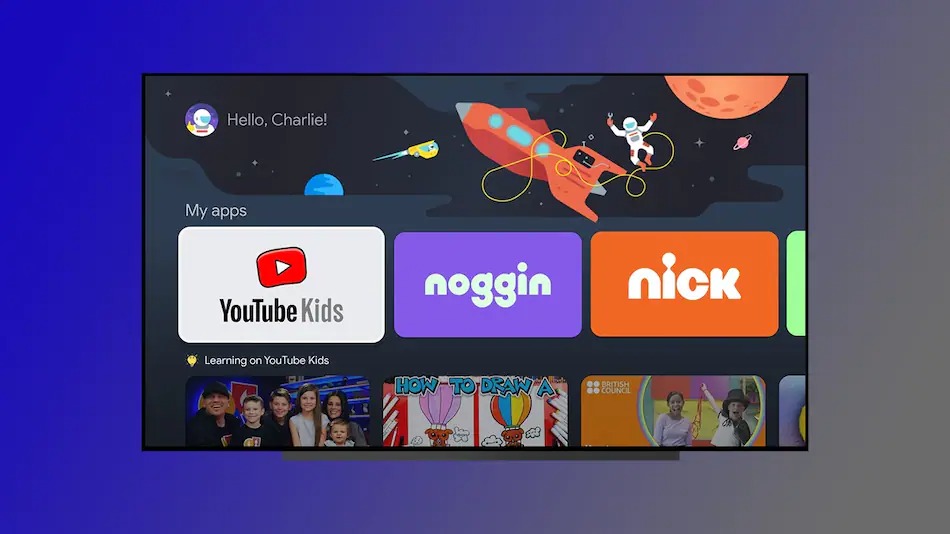 google tv kids profile