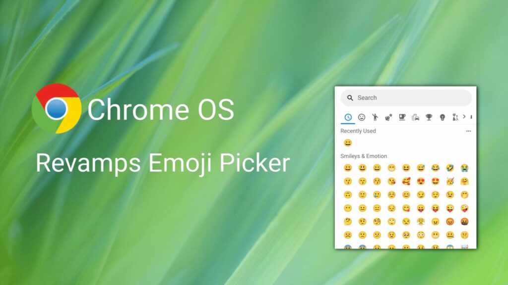 chrome os revamps the emoji picker