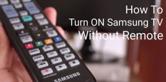 How To Turn ON Samsung TV Without a Remote