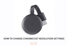 How to change Chromecast resolution settings