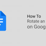 how to rotate an image in google docs