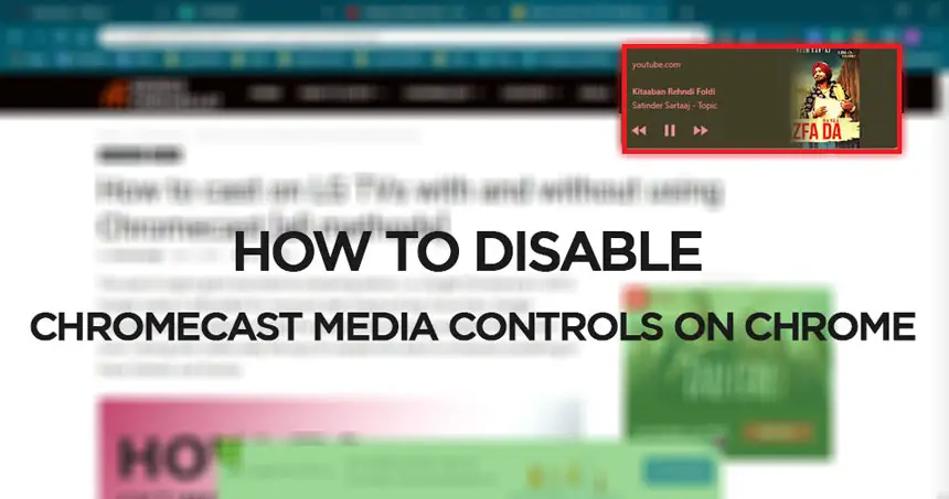 Disable Chromecast Media Controls