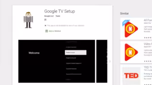 Google TV Setup app on Google Play