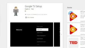 Google TV Setup app on Google Play