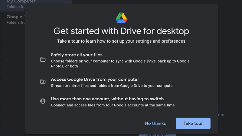 google drive for desktop