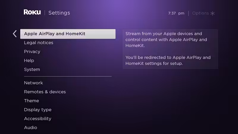 Apple AirPlay and HomeKit
