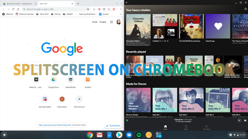 Splitscreen on Chromebook