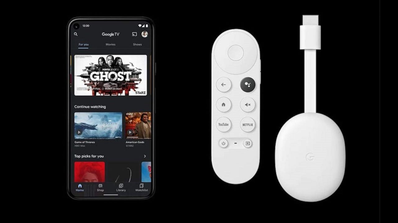 Google TV app in-app Android TV - GChromecast Hub