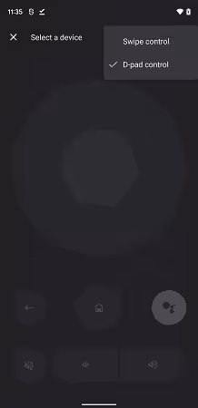 Google TV app remote navigation